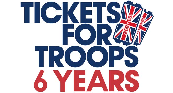 Tickets For Troops Celebrating 6th Anniversary